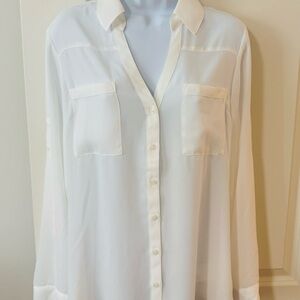 Express White Portofino Blouse